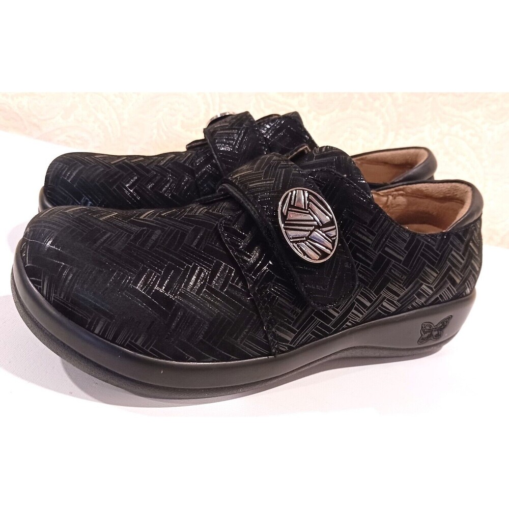 Alegria by PG Lite "Joleen" JOL-588 Monk strap loafer, black leather 37/ 7-7.5